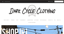 Desktop Screenshot of darkcycleclothing.com